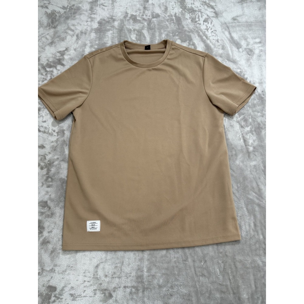 Shein T-Shirt Men's Size Medium Rust Color Short‎ Sleeve Crew Neck EUE